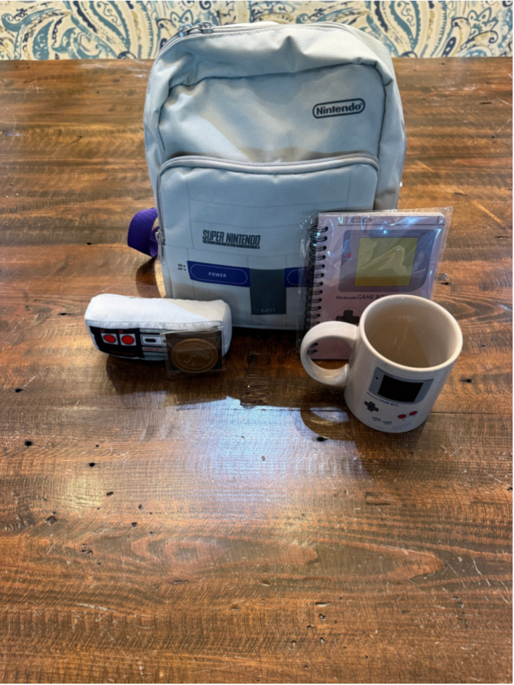 Nintendo Super Nintendo SNES Console Control Deck Bag One Size Gray Purple
